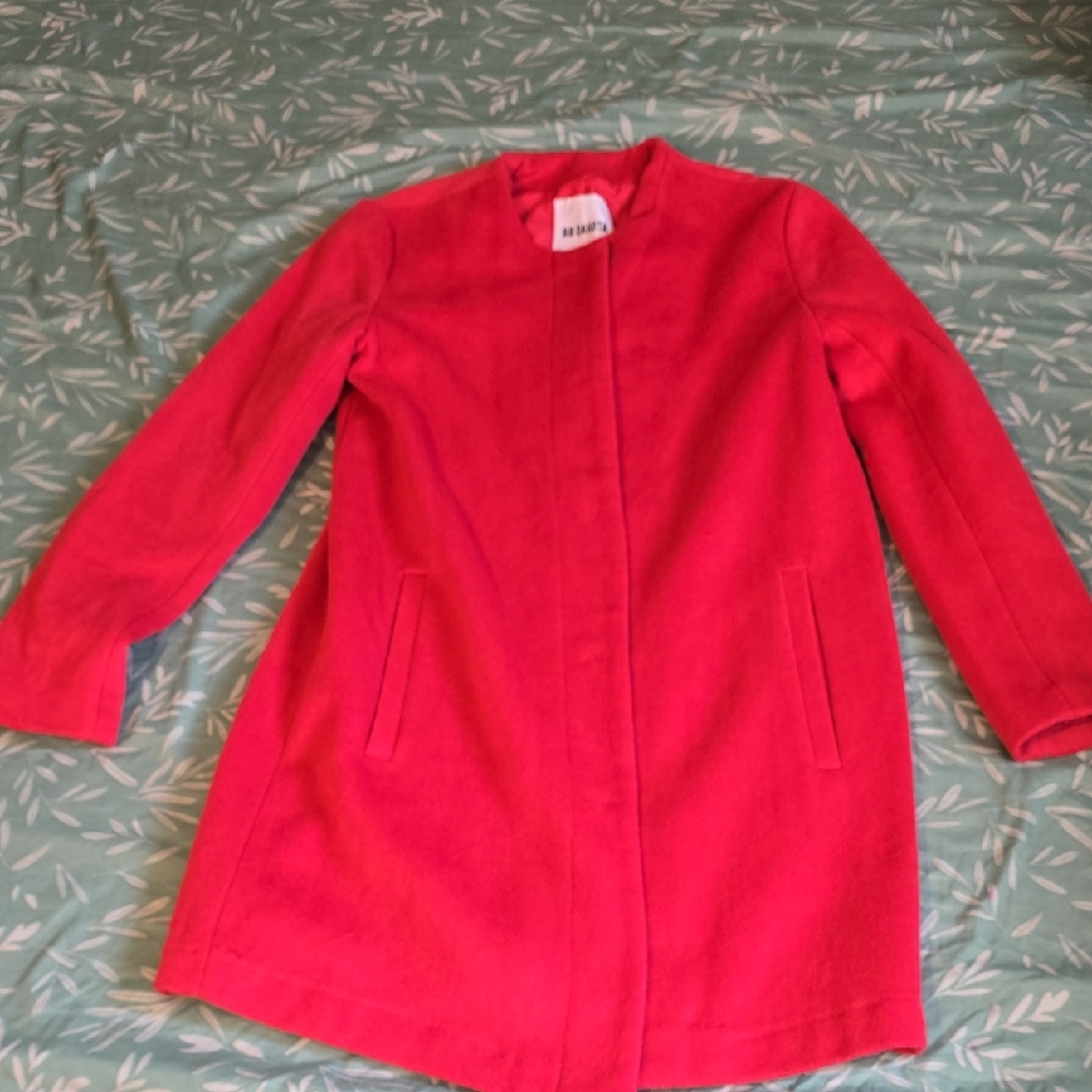 BB Dakota Vibrant Pink Trench Coat